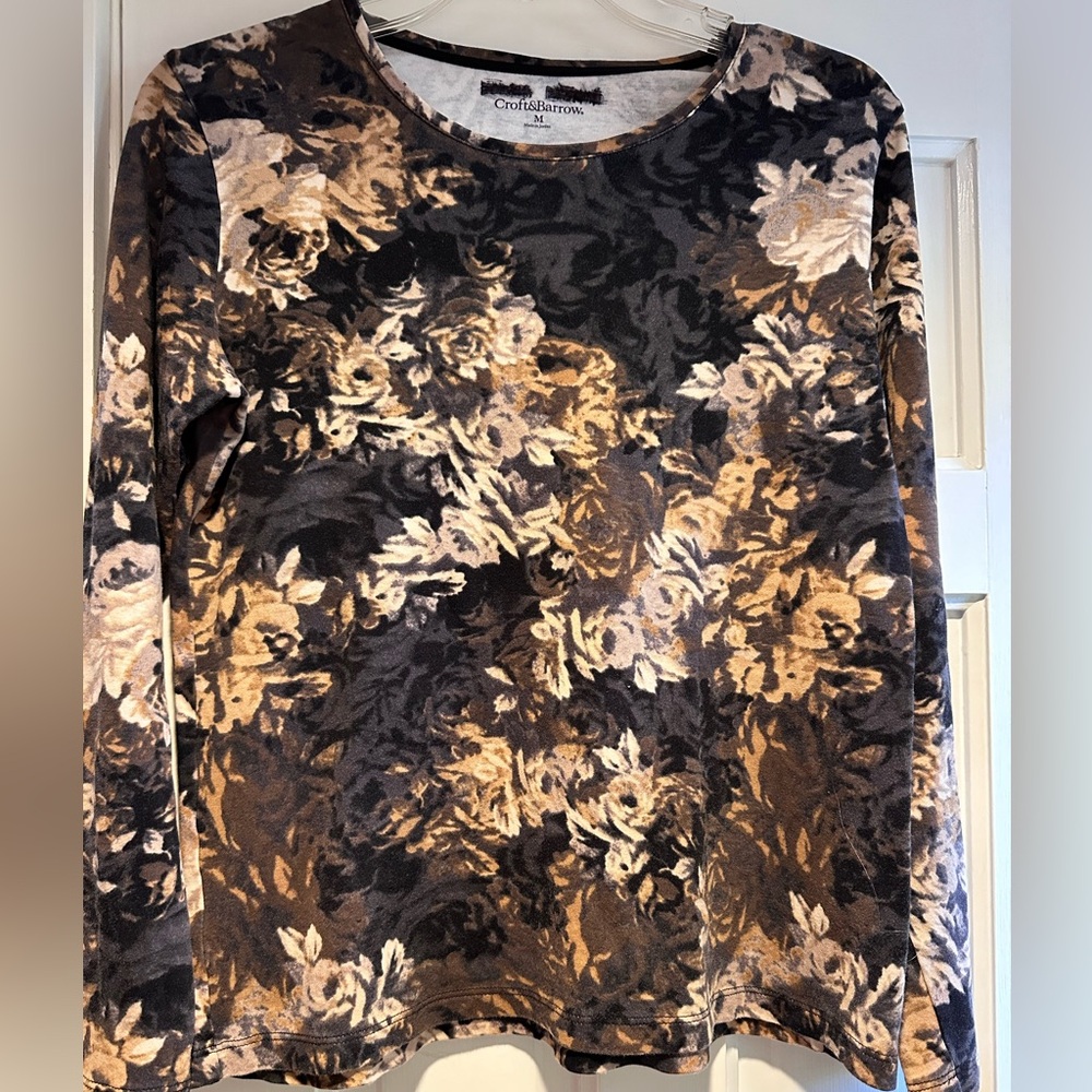 Croft&Barrow Print Long sleeve Tee Shirt